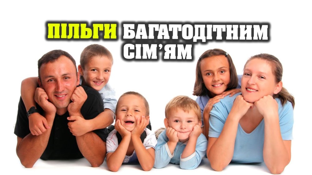 ПІЛЬГИ БАГАТОДІТНИМ СІМЯМ